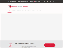 Tablet Screenshot of naturaldesignstones.com